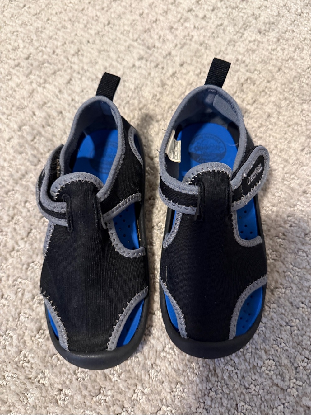 OshKosh B'gosh Black and Blue Kids Water Shoes